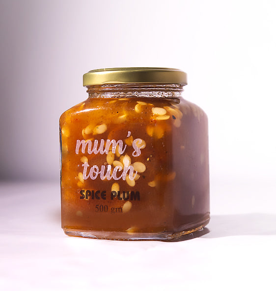 Plum Spice Chutney With dried melon seeds and Extra Chilli